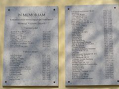 Plaque on the building of Government of Estonia, Toompea, commemorating government members killed by communist terror