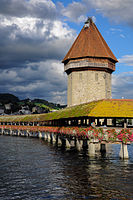 Water tower in Luzern with view towards Lake Author: Tobias Hoderlein