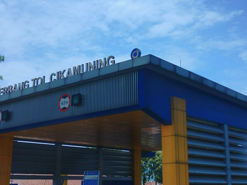 Tollbooth in Ngamprah, Indonesia