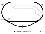 Track map of Kansas Speedway.