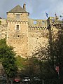 Le château de Vitré : la Tour de l'Oratoire vue de l'extérieur du château 1