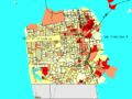 English: Percent below poverty level Polski: Odsetek poniżej granicy ubóstwa