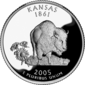 کانزاس quarter dollar coin