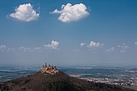 6: Hohenzollern Castle near Bisingen-Zimmern, view from Zeller Horn Author: Jwendland