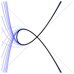 Truncated Puiseux expansions for the cubic curve y^2 = x^3 + x^2