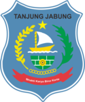 Emblem of former Tanjung Jabung Regency, now split into West Tanjung Jabung Regency and East Tanjung Jabung Regency since 1999.[48]