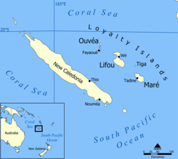 Islas Loyauté en Nueva Caledonia.