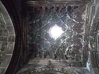 Muqarnas vault with central oculus in the gavit of the Geghard Monastery in Armenia (13th century, before 1225)[43]