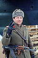 A Romanian soldier with an AIM (rifle) also known as the Pistol Mitralieră model 1963/1965