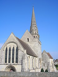 The church in Rouvres