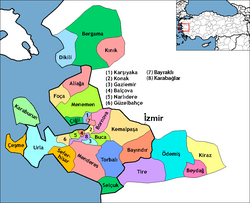 Location of Konak within Turkey.