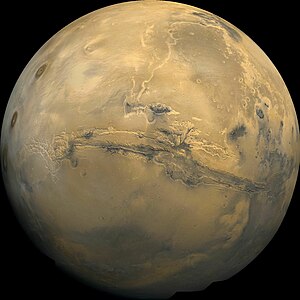 Valles Marineris, by NASA/USGS