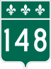 Route 148 marker