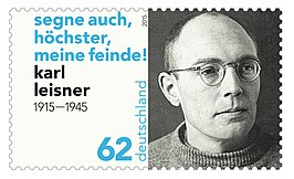 Postzegel met afbeelding van Karl Leisner