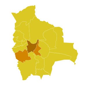 Karte der Kirchenprovinz Cochabamba