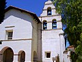 Bell-gable at Mission San Juan Bautista, United States.