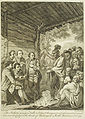 A treaty conference conducted by Henry Bouquet, based on a painting by Benjamin West