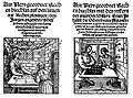 Two arithmetic books published in 1514 – Köbel (left) using a calculation table and Böschenteyn using numerals