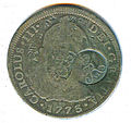 Overstruck Coin from 1773.