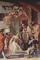 Communion de Sainte Lucie Sebastiano Ricci, 1730 Parme, Chiesa di Santa Lucia[4].