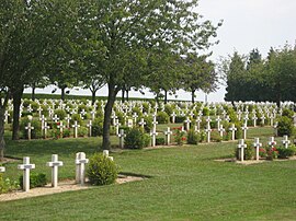 The French war cemetery in Rancourt