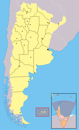 Map of Argentina