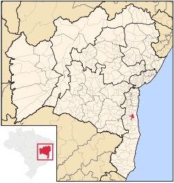 Localização de Itabuna na Bahia