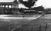 Parque de béisbol Enrique Torrebiarte (entonces Diamente Minerva) antes de la construcción de la tribuna principal.