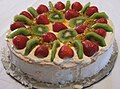 Torta Pavlova con frutta