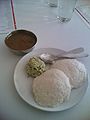 Idli served in an Udupi restaurant