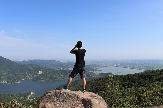 在五磊山望远