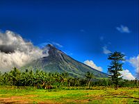 Mayon Volcano seen from Camalig