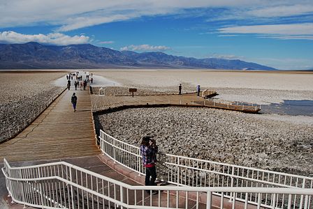 The Badwater Basin in Death Valley is the lowest point of the United States and North America.