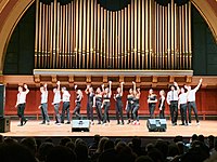 The Compulsive Lyres performing at the 2019 ICCA Quarterfinals