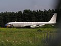 An old Boeing 707 from the Lufthansa, stored in a field near the airport