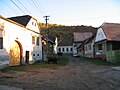 A typical village street - the approach to the church