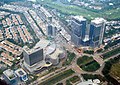 Aerial shot of Pantai Indah Kapuk.