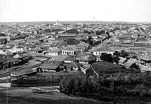 Panorama orașului la 1889, centrul istoric din Chișinău