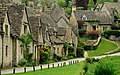 Image 2 Bibury Photo: Saffron Blaze Arlington Row, a row of Cotswold stone cottages in Bibury, Gloucestershire, England. Built in 1380 as a monastic wool store, the buildings were converted into weavers' cottages in the 17th century. William Morris declared the village to be the most beautiful in England. More featured pictures