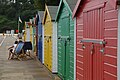 2012-12-01 Colourful beach huts in Dawlish.