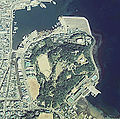 Aerial view of Hirado Castle