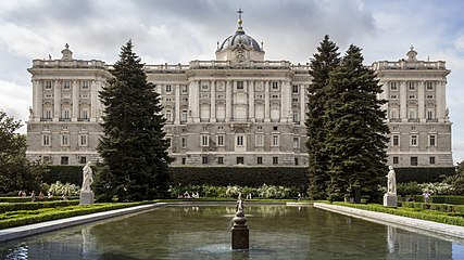 Palacio Real de Madrid, residencia oficial del rey de España, reservado para ceremonias de Estado y actos solemnes.