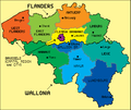 Image 26Map of Belgian regions and provinces. (from Geography of Belgium)