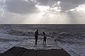 2014-08-05 People on the jetty at Clevedon.