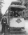 Wagen der Centralbahn in der Königstraße um 1906