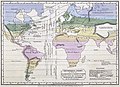 Image 6 Alexander von Humboldt Map: William C. Woodbridge; Restoration: Jujutacular and Lise Broer An isothermal map of the world, based on the research of Alexander von Humboldt, a German naturalist whose work laid the foundation for the sciences of physical geography and meteorology, among other things. By delineating "isothermal lines", he simultaneously suggested the idea and devised the means of comparing the climatic conditions of various countries. More selected pictures