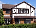 Image 11A 21st-century detached Mock Tudor house in Scotland. Its timber framing is typical of English Tudor architecture. (from Culture of the United Kingdom)