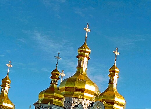 Golden domes in the blue