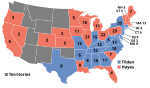 Electoral map, 1876 election