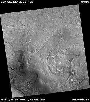 Flow, as seen by HiRISE under HiWish program